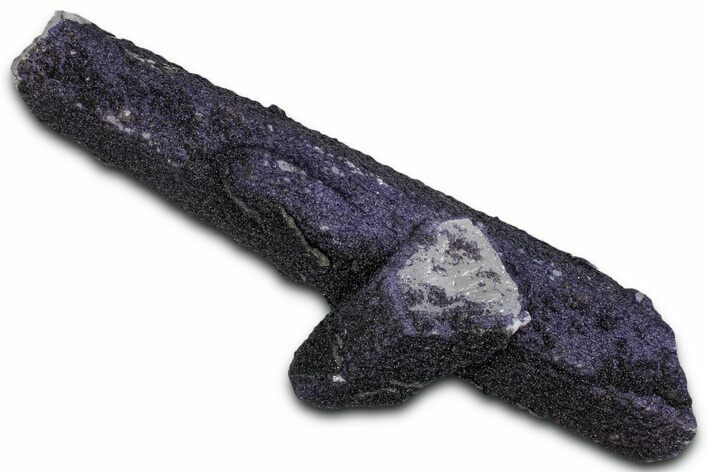 Dark Purple Fluorite Encrusted Quartz Crystals - New Find! #350681